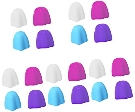 DOITOOL 20pièces Distributeurs De Dentifrice Silicone Capuchons Créatifs pour Économie De Dentifrice Accessoires Pratiques pour Salle De Bain Multifonctionnel