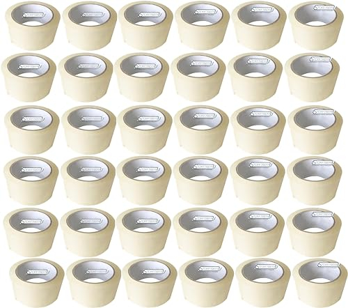 Stofftreff Santi 36 Rollen Paketklebeband LEISE ABROLLEND PP Transparent 50mm x 66m Stärke 48my Klebeband Verpackungsband Transportband Paketband