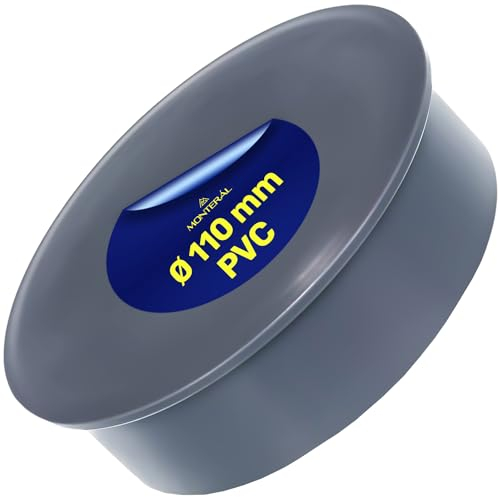 Muffenstopfen Ø 110 mm aus PVC für Abwasserrohre Stopfen für PVC Rohr Garantie 10 Jahre - MONTERAL