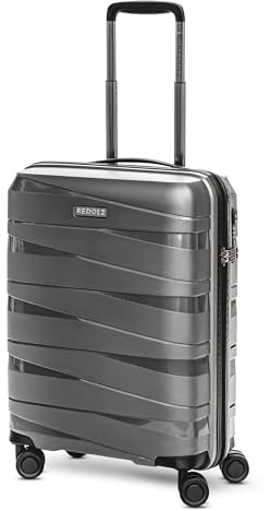 REDOLZ Hartschalen Kabinen-Koffer | Kleiner Trolley 40 x 20 x 55 cm aus hochwertigem, leichtem Polypropylen Material | 4-Rollen & TSA (Essentials 10)