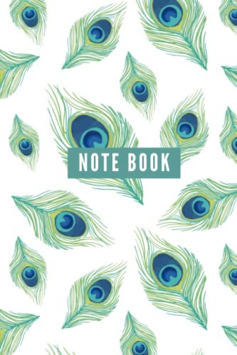 peacock feather notebook: journal pad