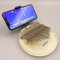Jooleer Kalimba Daumenklavier aus Acryl, Mbira, Mondform, EVA-Schutzhülle, transparenter Kristall, 17 Tasten, Musikinstrument, Geschenke für Kinder, Fingerklavier