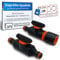 MaJoCompTec® DUOCONTROL Absperrhahn Set | Kugelventil Wasserabsperrhahn mit Schlauchkupplung | für Gartenschlauch Rasensprenger Wasserspritze Geräte (Regulierventil-Set)