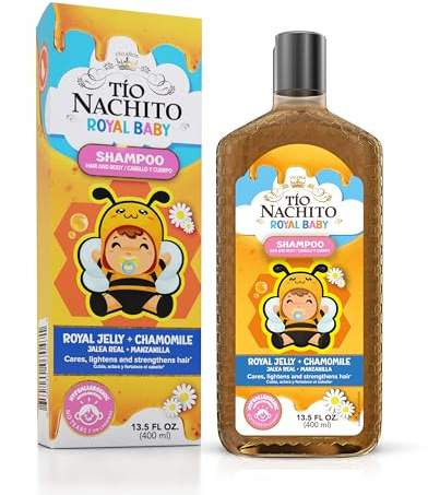 Tio Nacho Royal Baby Hair and Body Shampoo with Royal Jelly & Chamomile, 13.5 fl oz - Hypoallergenic, Gentle, Tear Free, All in One Body Wash