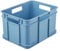 keeeper Transportbox mit Tragegriffen, Euro-Box M, 16 l, 35 x 27 x 22 cm, Bruno Eco Line, Blau (Eco Sky Blue)
