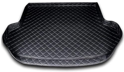 Auto Leder Kofferraummatten für Toyota AYGO X 2022-2024, Wasserdicht Antirutsch Kofferraum Innenmatte Zubehör,A/Black