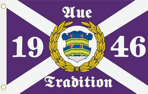 U24 Flagge Fahne Aue Tradition 1946 Hissflagge 90 x 150 cm