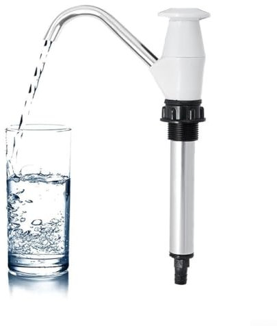 YUANGANG Water Hand Pump Tap for RV Hand Water Pump Sink Water Hand Pump Tap Caravans Sink Water Hand Pump Tap Camping Trailer Replacement Pumping Tool(White)