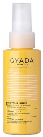 GYADA COSMETICS, Cristales Líquidos, Protector Térmico, para Cabellos Apagados y Quebradizos, con Acción Iluminadora, 100ml