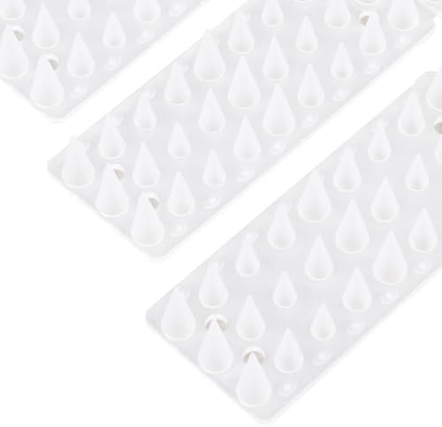 OFFO Bird Spikes,Pigeon Spikes for Pigeon Deterrent to Keep Bird or Cat Animals Away, Fence Wall Spikes of Bird Deterrent Covers 3m,Height 1.7cm,Frosted Clear