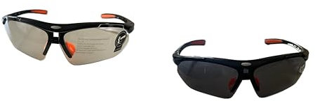 2 Pair Safety Glasses – Clear and Tinted Protective Eyewear for DIY Projects, Construction, Woodworking, Cycling, UV Eye Protection, Anti-Scratch, Anti-Fog, Lightweight Work Glasses