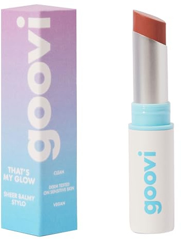 GOOVI That's My Glow Tinted Lip Balm – Getönter, pflegender Lippenbalsam mit Meeresalgenextrakt - pflegend & glänzend - 2,5g
