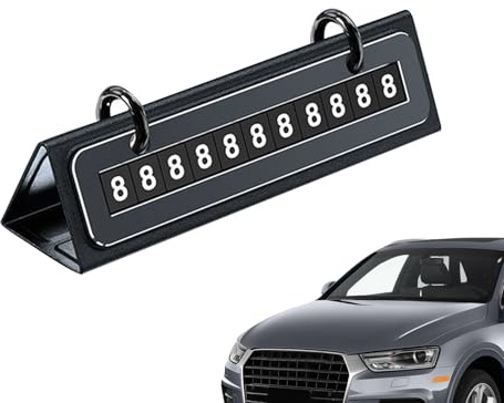 Nummernschild für Parkplatz, Schutz der Privatsphäre, Display in Bewegung, temporärer Kontakt, Fahrzeuginformationskarte