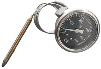 EP4 Pizzaofen Elektroofen Brotofen Thermometer Zeiger Temperaturanzeige, 500 Grad Metallplattentemperaturanzeige