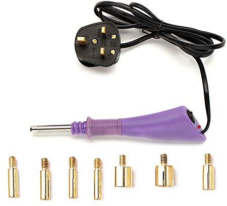 DIY Hotfix Applicator,7 Hot-Fix Tips,Hot Fix Rhinestone Applicator Wand Setter Tool,Rhinestone Setter Iron Gun Tool Bedazzler Kit