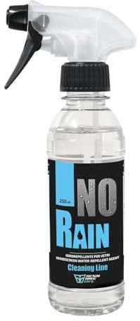 Resin Bike Care - No Rain - Trattamento Idrorepellente 250 ml, Anti Pioggia per Vetri, Visiere, Cupolini Moto e Parabrezza Auto, Migliora Visibilità e Sicurezza