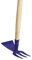 Star 40151 Kinderhäckchen 3 Zinken, Holzstiel 75 cm farblich sortiert
