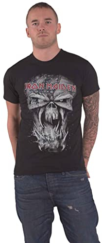 Rockoff Trade Men's Final Frontier Eddie Vintage T-Shirt, Black, Medium