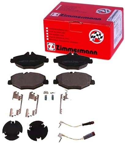 ZIMMERMANN 23743.200.2 Serie Bremsbeläge, vorne, 2 Sensoren, inklusive Platte dämpfend, inklusive Zubehör | Kompatibel mit: MERCEDES-BENZ E-CLASS, E-CLASS T-Model