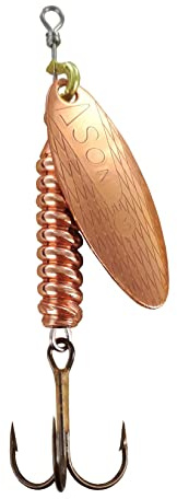 MAPSO - 5 Cucharillas de Pesca ASÓN-3 Cobre 8 GMS.