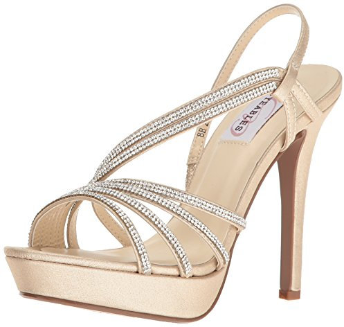 Dyeables, Inc Womens Women's Dahlia달리아dahliadahlia Platform Dress Sandal, Nude, 7.5 UK