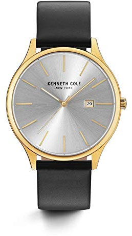 Kenneth Cole New York Herren Uhr Armbanduhr Leder KC15096001