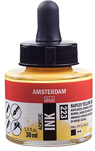 Amsterdam Acrylic Ink Flasche 30 ml Neapelgelb dunkel 223 (17202230)