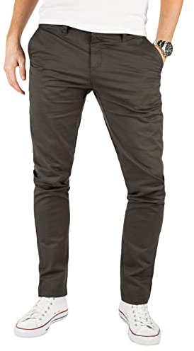 Yazubi Kyle - Graue Herren Chino Hose - Business Chinohosen Für Männer - Baumwollhose, Grau (Iron Gate 193910), W32/L34