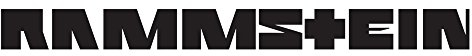 Rammstein Aufkleber Rammstein 100mm schwarz, Offizielles Band Merchandise Sticker (Schriftzug freistehend)