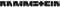 Rammstein Aufkleber Rammstein 100mm schwarz, Offizielles Band Merchandise Sticker (Schriftzug freistehend)