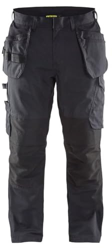 Blakläder 149613309998C52 Service Bundhose mit Nageltaschen Größe in Schwarz/Dunkelgrau, C52