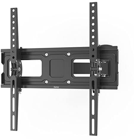Hama TV Wandhalterung Schwenkbar, Neigbar (32 - 65 Zoll TV Halterung für Fernseher bis zu 30 kg, max. VESA 400x400, Ausziehbare Fernsehwandhalterung inkl. Fischer-Dübel & Bohrschablone) schwarz