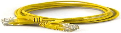 wantecWire Extra dünnes Patchkabel CAT.6 UTP, Länge 0.25 m, gelb