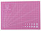 Selbstheilende Schneidematte, A5 PVC Schneidematte Rutschfeste Unterseite Cut Pad Board für Scrapbooking Quilten Nähen Handmade DIY Tool[Rosa]Schneidematten