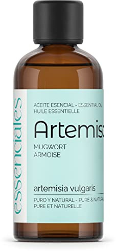 ESSENCIALES Aceite Esencial de Artemisa 100 ml – 100% Puro y Natural – Aroma Herbal Intenso – Ideal para Difusor y Aromaterapia