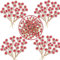 POPOYU 100pcs Christmas Berry Artificial Holly Berries, Artificial Fruits Red Berry Picks Winter Berries Bunch BerryBranches for Xmas Tree Decs,Christmas Wreath Making Decorations Supplies,Red