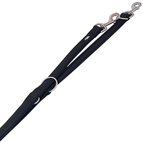 Nobby Führleine Mesh Preno, schwarz, L: 200 cm, B: 25/35 mm, 1 Stück