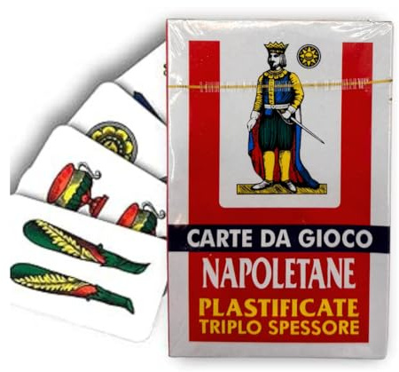 Carte NAPOLETANE Da Gioco Plastificate - Giochi da Tavolo, Carte Regionali