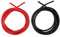 DRELD Kit di cavi in silicone calibro 8, 200 gradi C 600 V 8 AWG Cavo elettrico 1650 fili 0.08 mm di cavo corazzato in rame stagnato per batteria, motore elettronico, luce (2.5 m rosso e 2.5 m nero)
