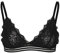 VERO Moda Damen Spitzen Triangel BH ohne Bügel & Polster | Lace Bralette | Spagettiträger Bustier VMANNA, Farben:Schwarz, Größe:S
