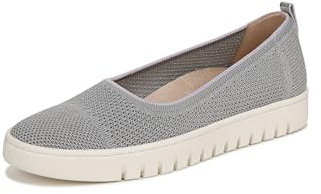 Vionic Women's Uptown Skimmer Knit Ballet Flat, Light Grey Fabric, 6.5 UK