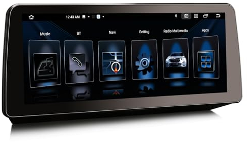 Erisin 12,3 Qualcomm 8-Kern 8GB+128GB Android 14 Autoradio GPS Navi für BMW 5er E60 E61(2005-2008) CCC-System Unterstützt IPS OEM iDrive Bluetooth 5.1 CarPlay Android Auto DAB+ USB WiFi Can-Bus 2K