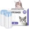 GUSGOT Cat Litter Box Liners - 50 Count Unscented Two-way Large drawstring Tear & Leak Resistant Litter Bags for Automatic Cat Litter box-23×15.7