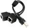 Runioney Cable Divisor Ethernet RJ45 1 Macho una 2 Hembra para Adaptador de Cable de ExtensióN de Red Ethernet LAN Super Cat5, Cat6, Cat7