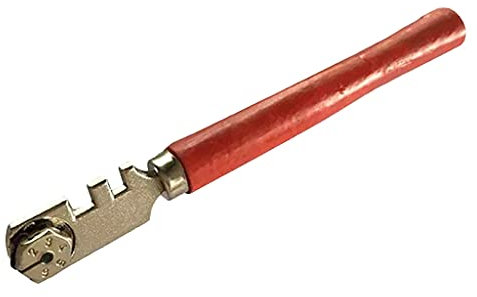 Kadagg Coupe-Verre à Six Roues Poignée Ronde Rouleau Haute résistance Outil de Coupe Plat Rond pour Couper Les Carreaux de Verre Diamant