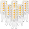 G9 LED Bulbs 4W (40-50W Halogen Equivalent)-6 Pack, 3000K Warm White, Non-Dimmable Flicker Free Light Bulbs for Chandelier, Ceiling Fan, Wall Sconce, Home and Office Lighting, 90% Energy Saving