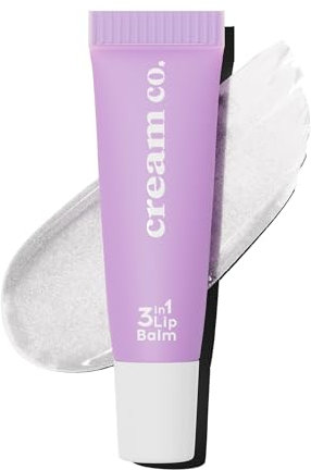 cream co. 3in1 Lippenbalsam mit Hyaluron, Ceramid & Sheabutter, Vegan Tinted Lip Balm für Feuchtigkeitsspendender & Barriere Reparierend, Lippenpflege zum Schutz vor Trockenen Lippen, Marshmallow 10ml