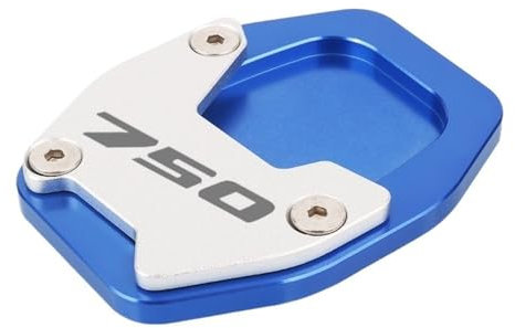 DUANSIYU SeitenstäNder Verbreiterung Fit -Verwendung for Honda Forza 750 2021 2022 Motorradzubehör CNC Kickstand Sidestand Stand Extension Enlarger Pad SeitenstäNder Motorrad(Blue)