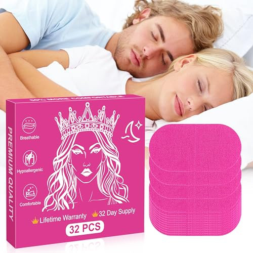 Schnarchstopper Mundpflaster Schlafen - Mouth Tape Anti-Schnarch, Schnarchpflaster, Mund Tape Sleeping(32 Stück)