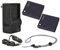 Lot de 2 batteries haute capacité + chargeur de voyage AC/DC compatible avec Nikon CoolPix P90 + cordon tour de cou Krusell Multidapt (finition noire)